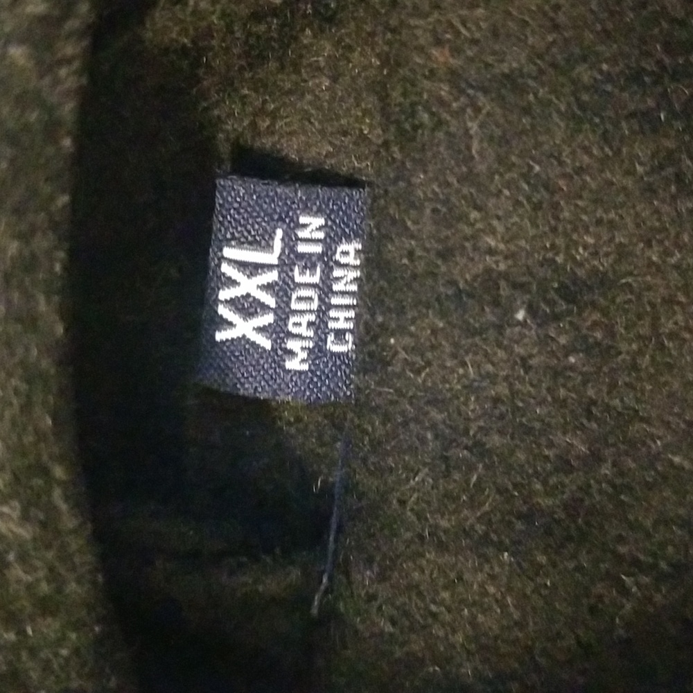 NWOT RL Chaps Men's Wool Black Pea Coat SZ XXL - Picture 3 of 10